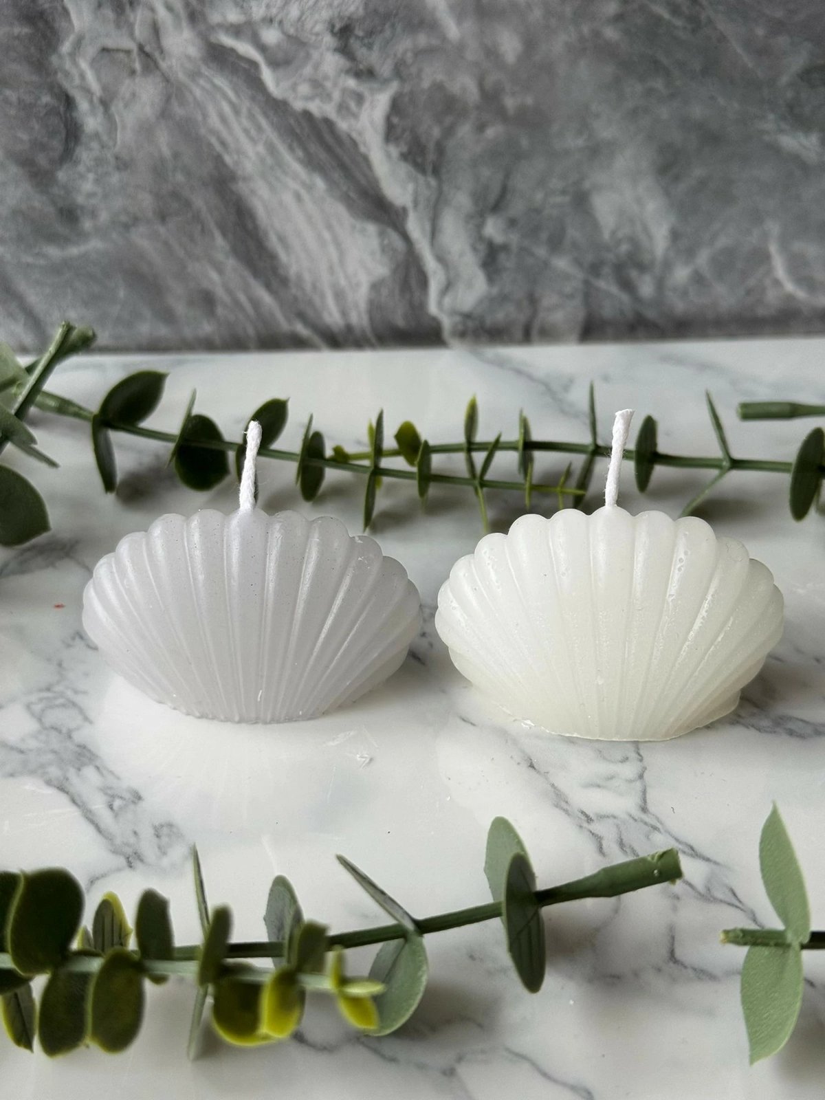 Set qirinjsh (2 copë), Evila Originals, Glamour Candle 3M, ngjyrë e bardhë