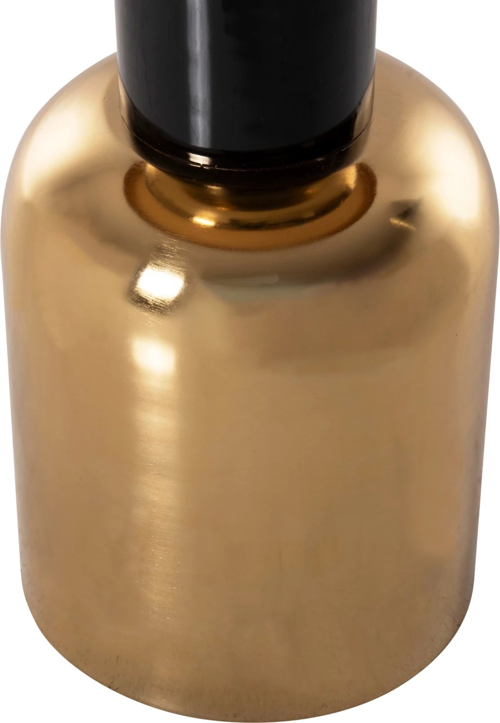 Tavolinë ndihmëse SURAT, metalike, ngjyrë zezë-ari, FH4236.04, Φ50,5x59,5H cm