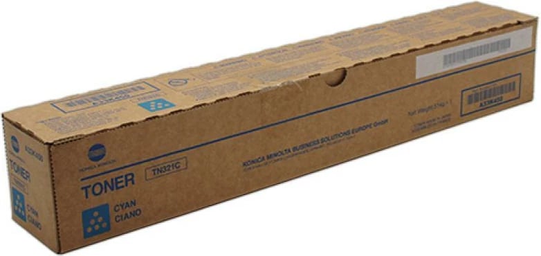 Toner, Konica Minolta, TN-321C (A33K450), origjinal, rendiment deri 24.000 faqe, cyan