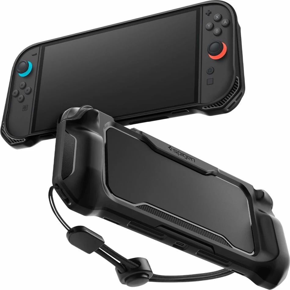 Mbështjellës Spigen Rugged Armor për Nintendo Switch 2, i zi mat