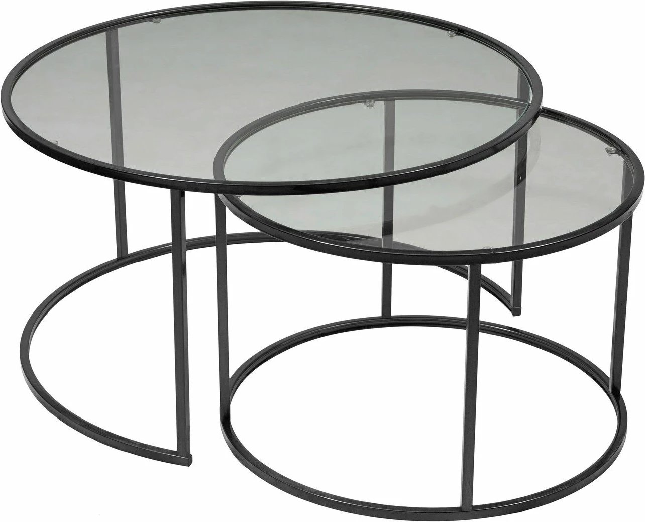 Set tavolinash kafeje Hanah Home, Tokyo 80, e zezë dhe fume