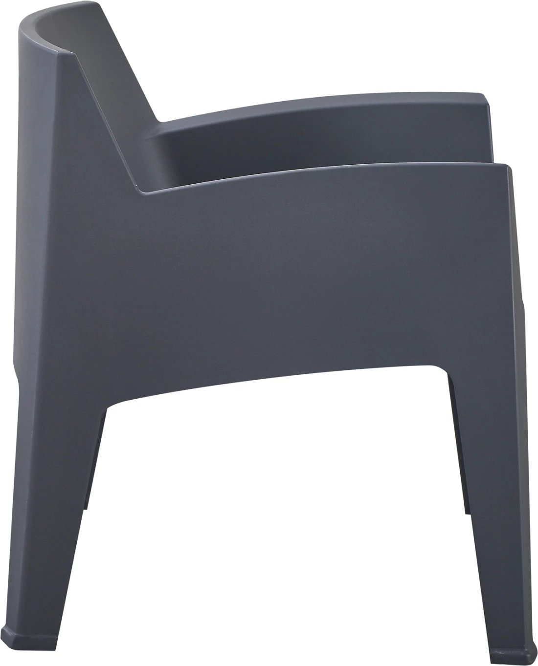 Karrige lounge polipropileni SLEEK, ngjyrë gri, FH6365.10, 62.5x48.5x73cm