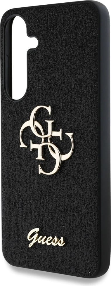 Mbështjellës Guess Fixed Glitter Big 4G Metal Logo për Samsung Galaxy S25 Plus, i zi Mbështjellës Guess Fixed Glitter Big 4G Metal Logo për Samsung Galaxy S25 Plus, i zi