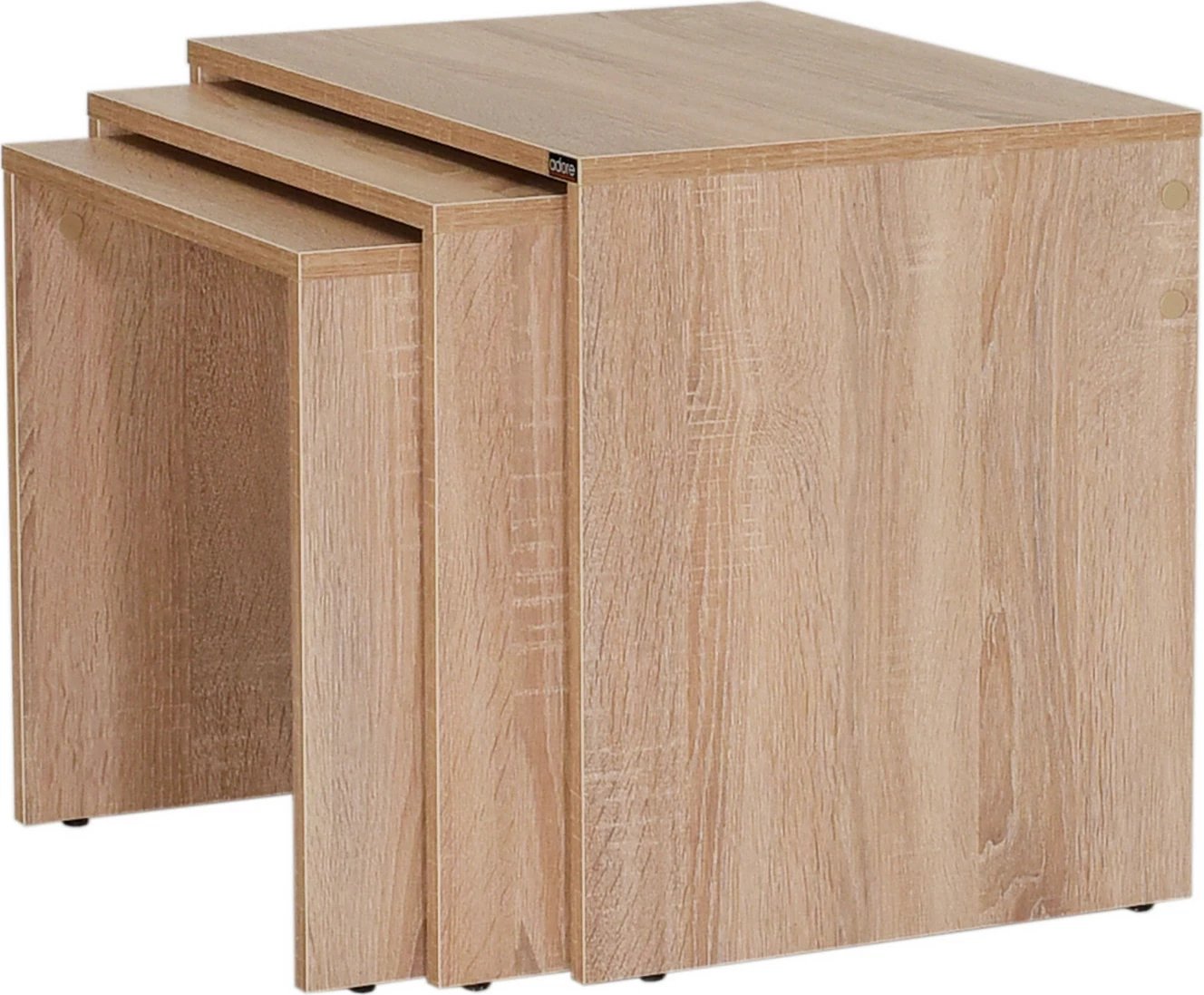 Tavolina kafeje Hanah Home, set prej 3 copësh, ngjyrë sonomo, Shp-103-Ss-1