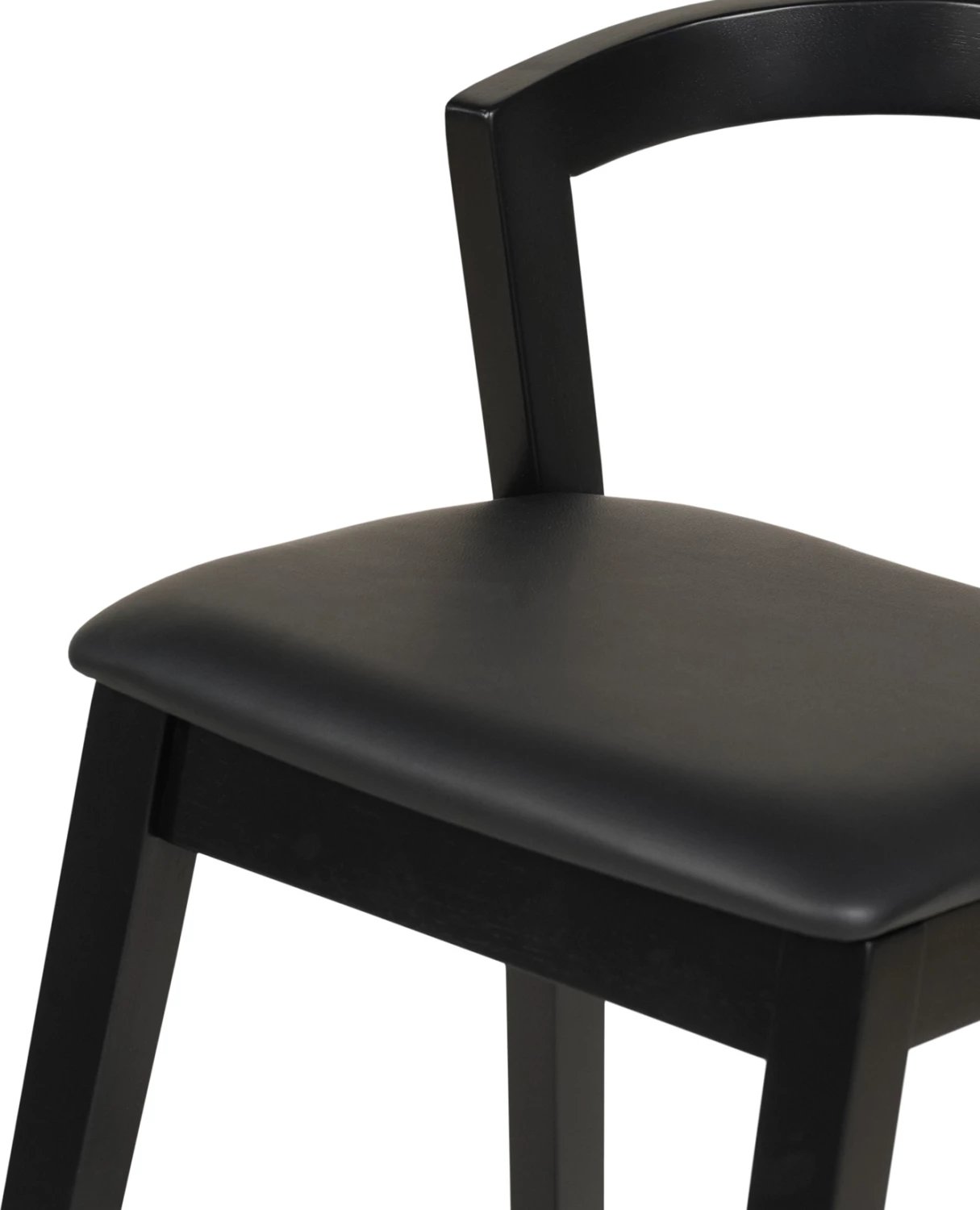 Karrige për bar NAMI FH9952.02 dru gome & PU-e zezë 47,5x59x102,5Hcm