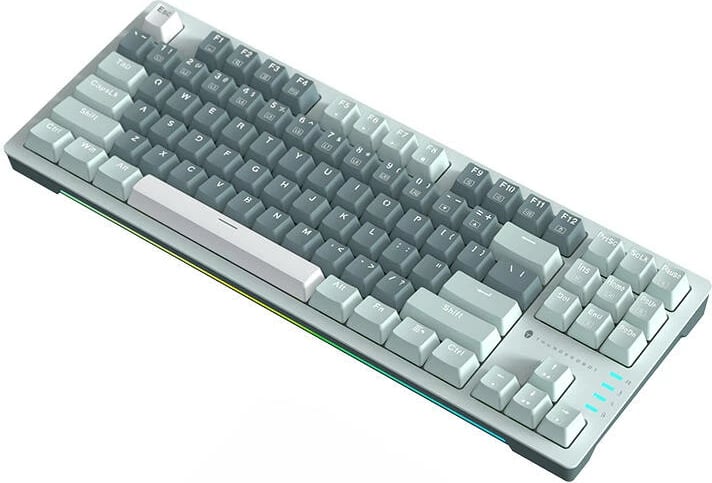 Tastierë mekanike Thunderobot K87, Red Switch, me tela, 87 taste, e gjelbër