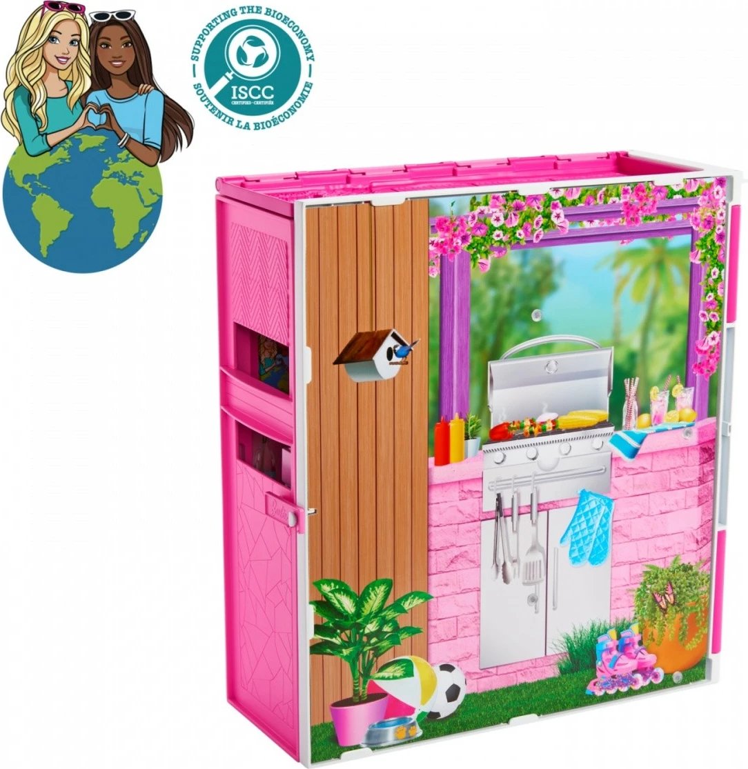 Shtëpi lodër Barbie Mattel HRJ76 me aksesorë, shumëngjyrëshe