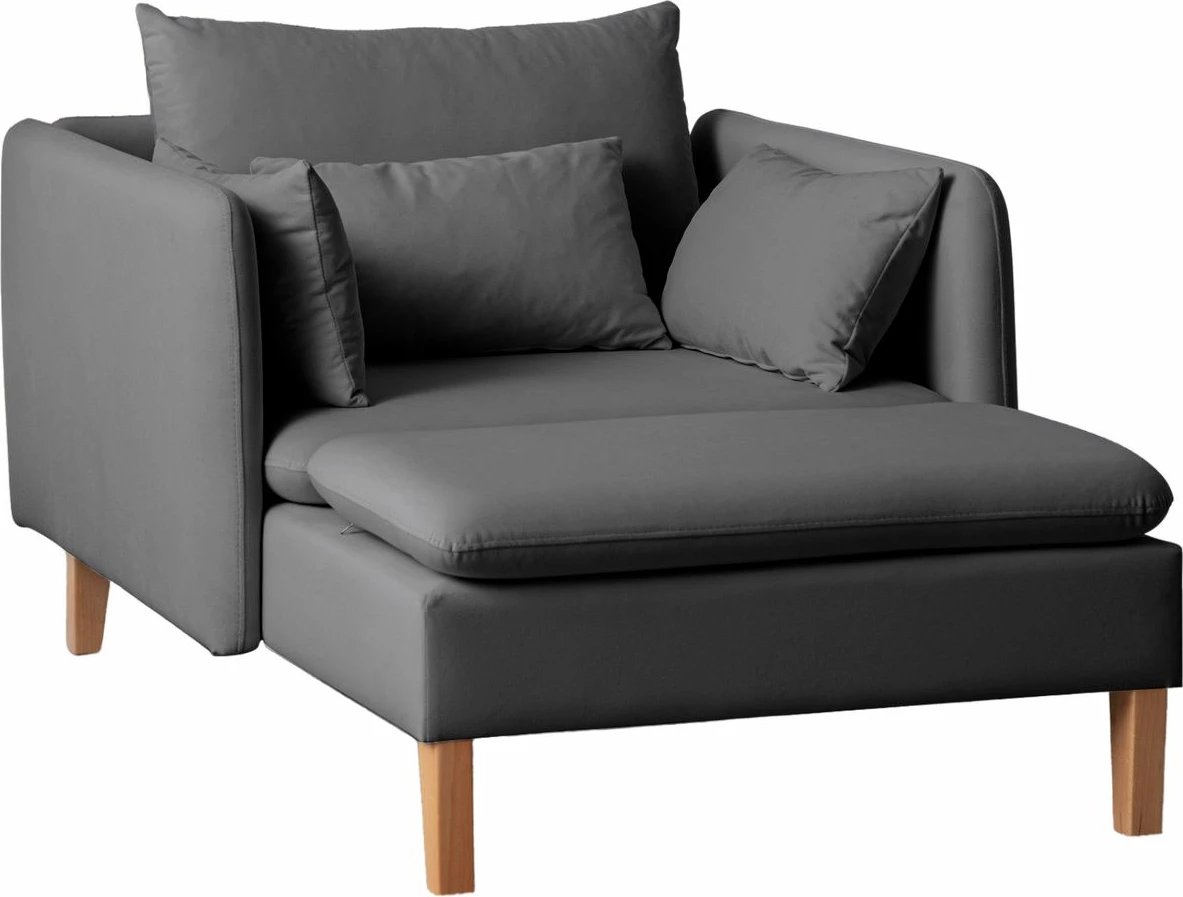 Karrige Wing Flexy, ngjyrë antracit, Atelier del Sofa