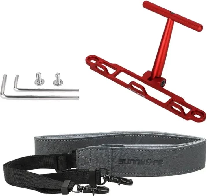Mbajtës me rrip Sunnylife për kontrollues DJI RC / RC 2, i kuq