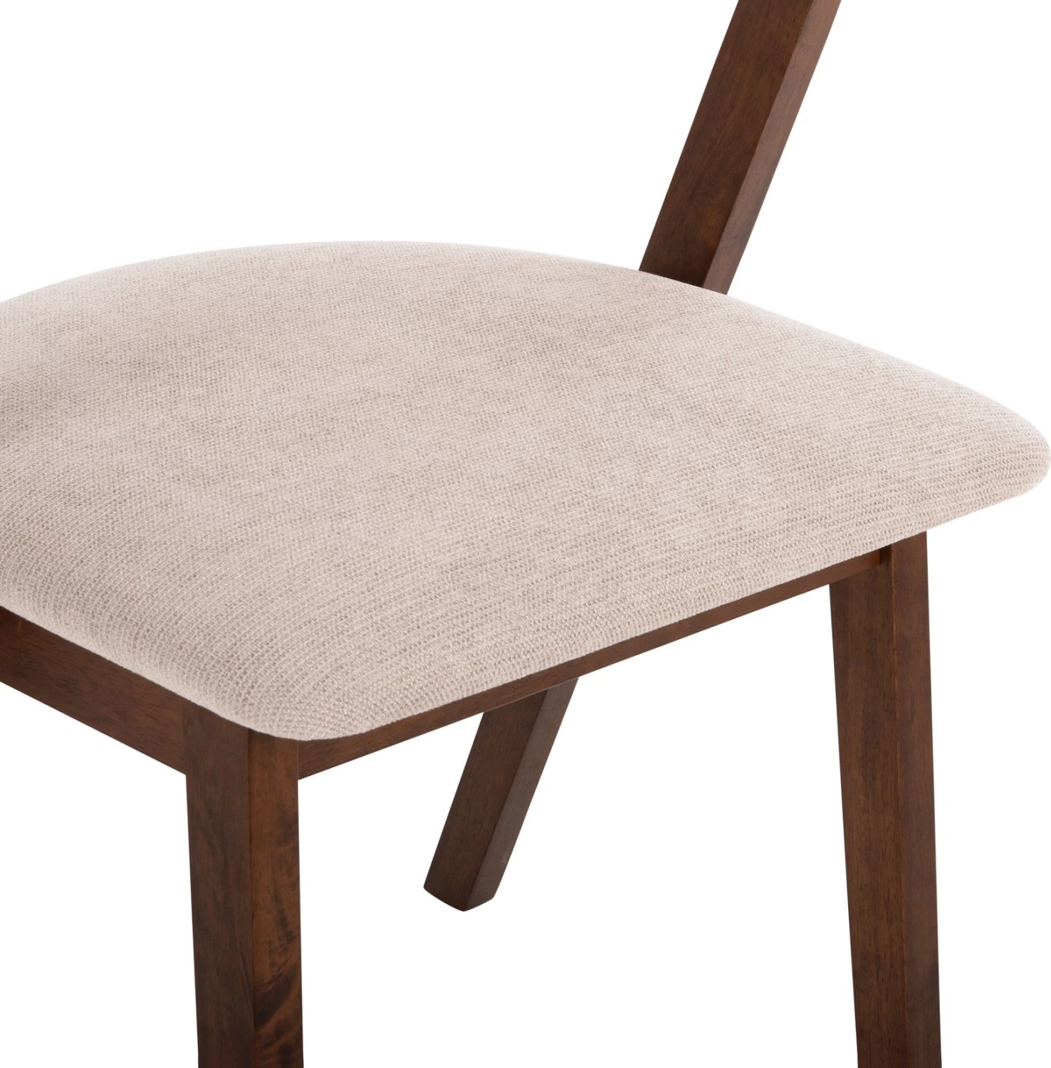 Karrige për ngrënie RIDER FH9734.02 dru gome ngjyrë arre-stof ecru 59x59x83Hcm., set prej 2 copë Karrige për ngrënie RIDER FH9734.02 dru gome ngjyrë arre-stof ecru 59x59x83Hcm., set prej 2 copë