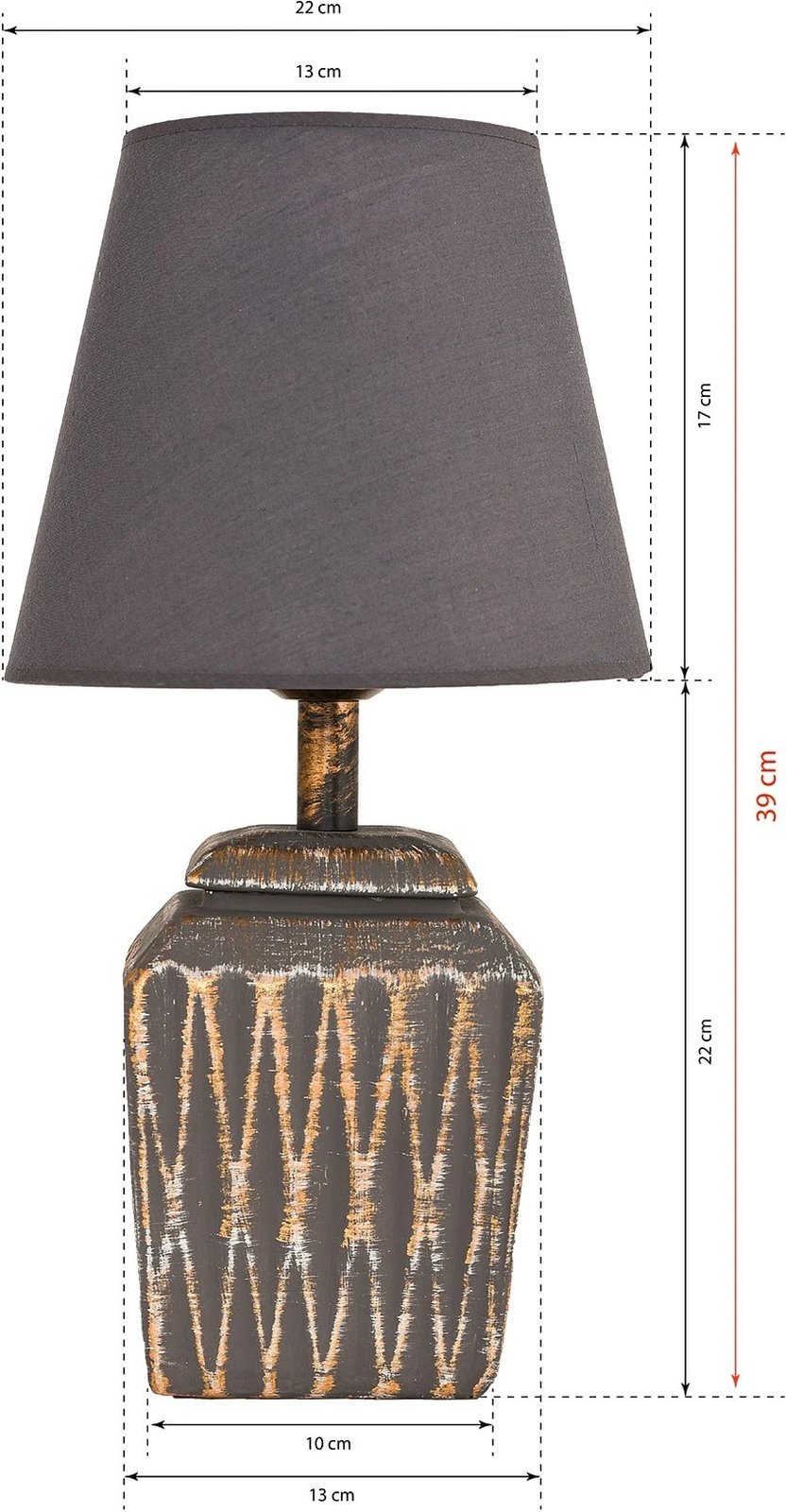 Llambë tavoline Opviq, YL018, anthracite dhe ar