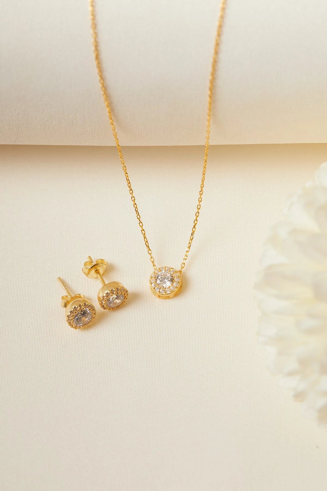 Set varëse dhe vathë argjendi, ngjyrë ari, Elika Silver, ELKSET80061A