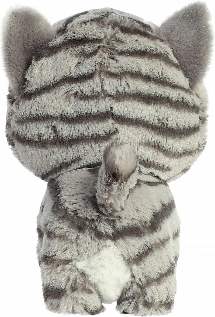 Lodër pelushi Daffi Teddy Pets, mace me vija, 19 cm, gri