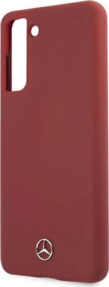 Mbështjellës, Mercedes, MEHCS21MSILRE Silicone Line hardcase për Samsung Galaxy S21+, silikon/TPU, e kuqe