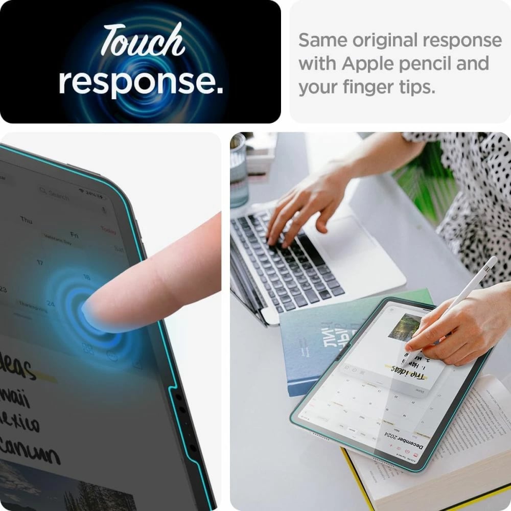 Xham i temperuar Spigen Glas.tR EZ Fit për iPad Air 11" (2024), Transparent