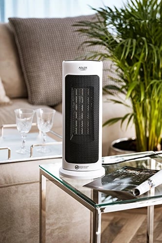 Ngrohës kullë Adler AD 7738, qeramik, 2000W, LED, telekomandë, timer 1-12h, i bardhë