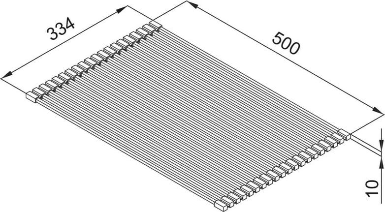 Aksesor për lavaman Elleci ARS023BK, 33.4 x 50 x 1 cm Aksesor për lavaman Elleci ARS023BK, 33.4 x 50 x 1 cm