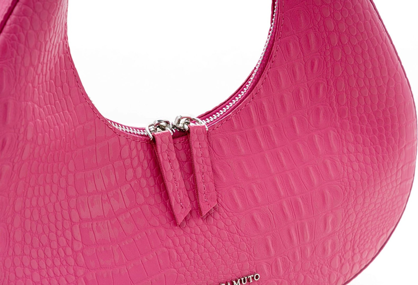 Çantë krahu Vince Camuto, Riviera - Croco Fuchsia