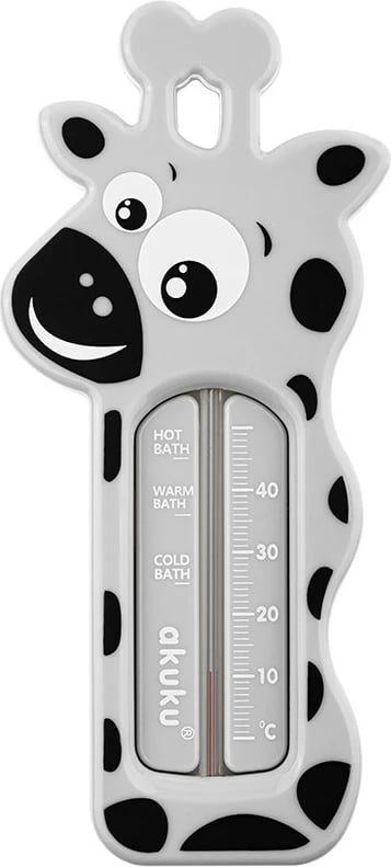 termometër banje për bebe, Akuku, Giraffe, pa merkur, notues, gri