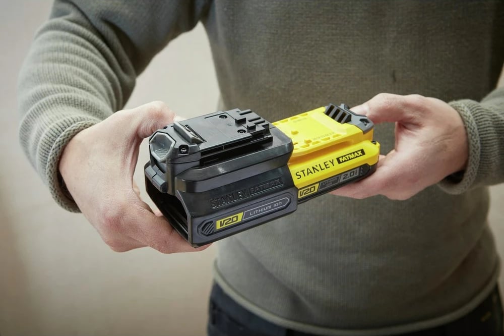 Bateri Stanley SFMCB100, 4 Ah, 20 V, për vegla Stanley, e zezë/verdhe