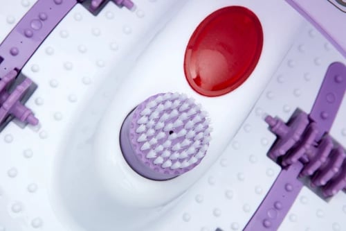 Masazhues këmbësh, Adler MS 2152, flluska vibrim dhe masazh i thatë me ngrohje infra të kuqe, 4 rrotulla, 75 W, rozë/e bardhë