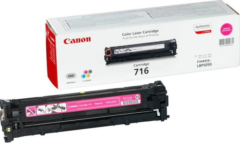 Toner Canon 716 1978B002, njësi all-in-one, rendiment 1100–1700 faqe, magenta