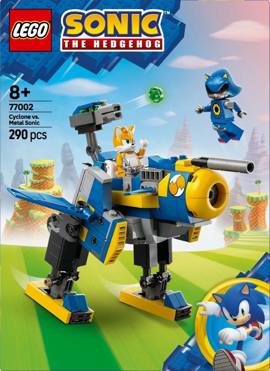 Set ndërtimi LEGO Sonic the Hedgehog 77002 Cyclone vs Metal Sonic, 290 pjesë