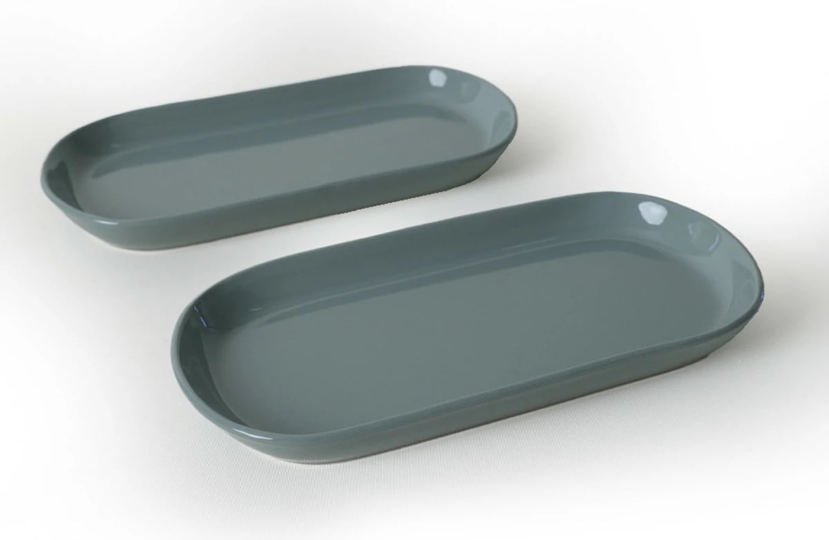 Set pjatash për servirje, 2 copë, ngjyrë e gjelbër, Hermia Concept, X00017767 Set pjatash për servirje, 2 copë, ngjyrë e gjelbër, Hermia Concept, X00017767