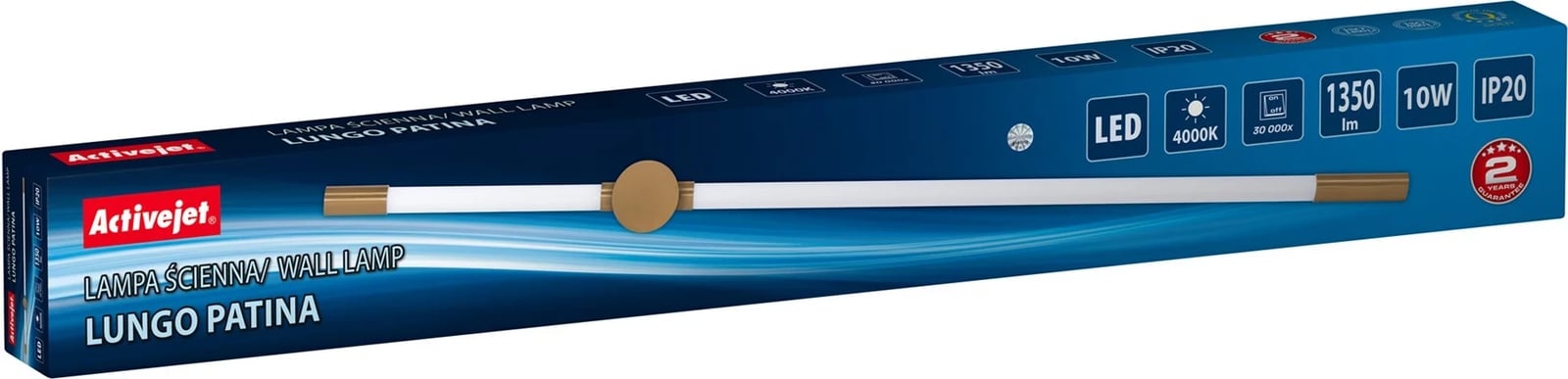 Llambë muri LED Activejet AJE-LUNGO Patina, 10 W, 900 mm, Dimmable