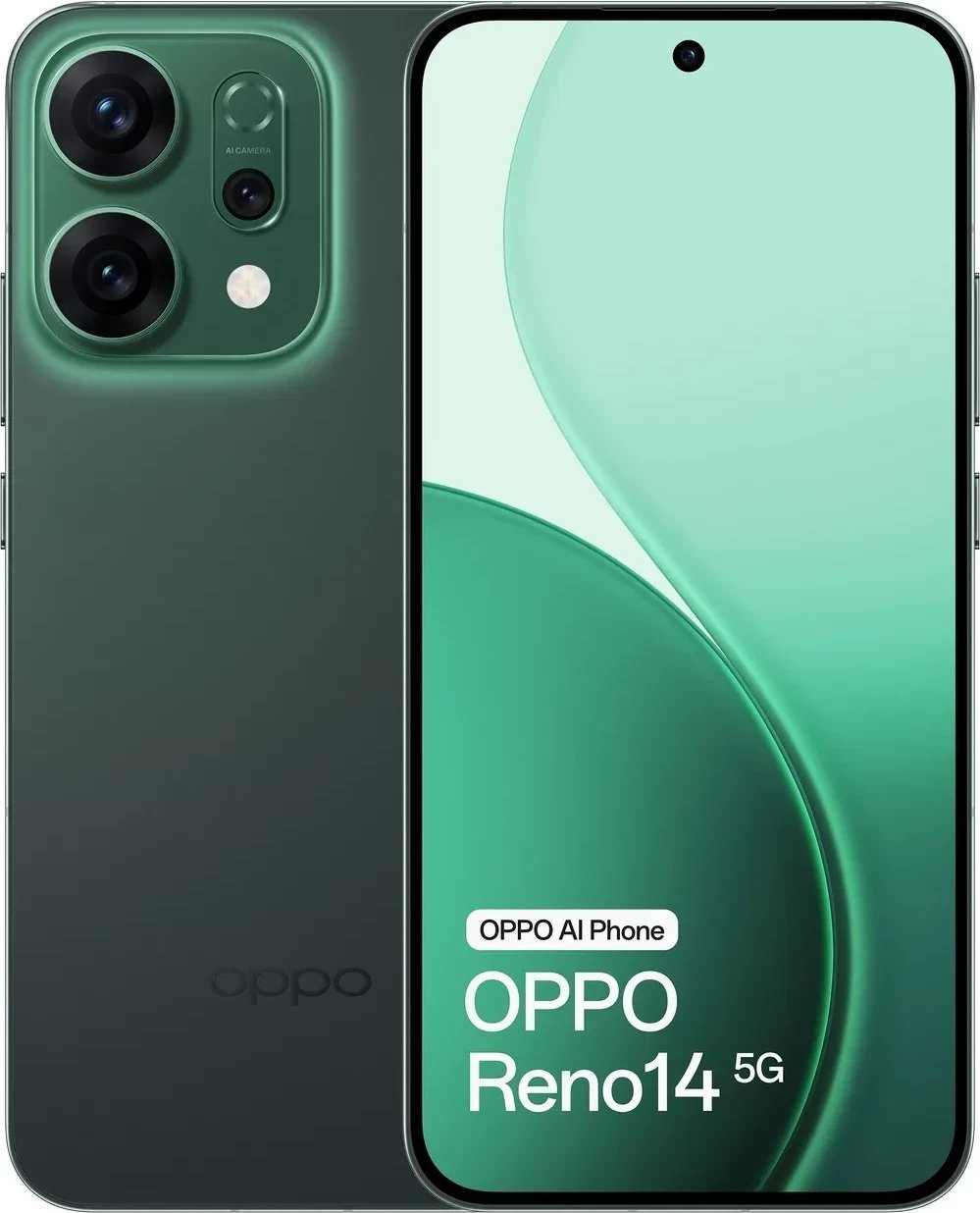 Celular OPPO Reno 14 5G 12/512GB, Luminous Green