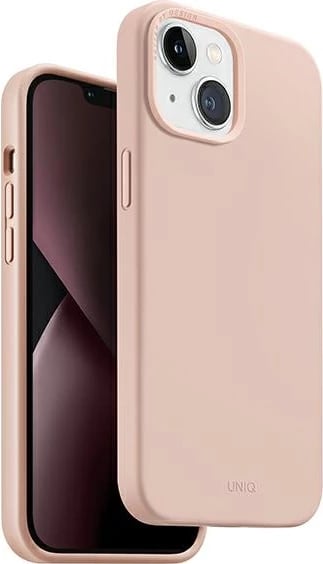 Mbështjellës UNIQ Lino për iPhone 14, Rozë