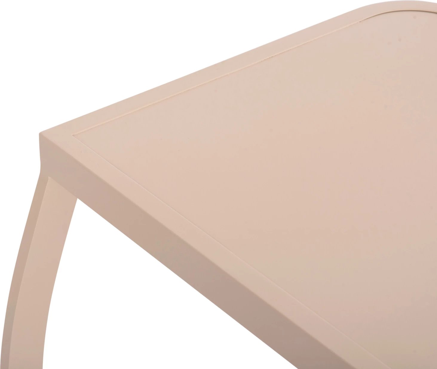 Tavolinë anësore për shezlong, alumin, ngjyrë shampanjë, RICKON FH6324.04, 45x48x49.5cm