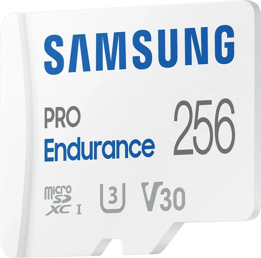 Kartelë memorie Samsung PRO Endurance, 256 GB, microSDXC, e bardhë