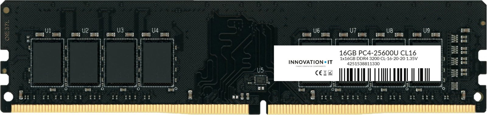 RAM Memorje Innovation IT 3200 16GB CL16-20-20 1.35V, 16 GB, DDR4, 3200 MHz
