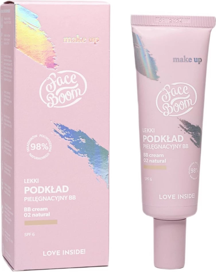 Fondatinë BB për femra Face Boom 02 Natural, 30g