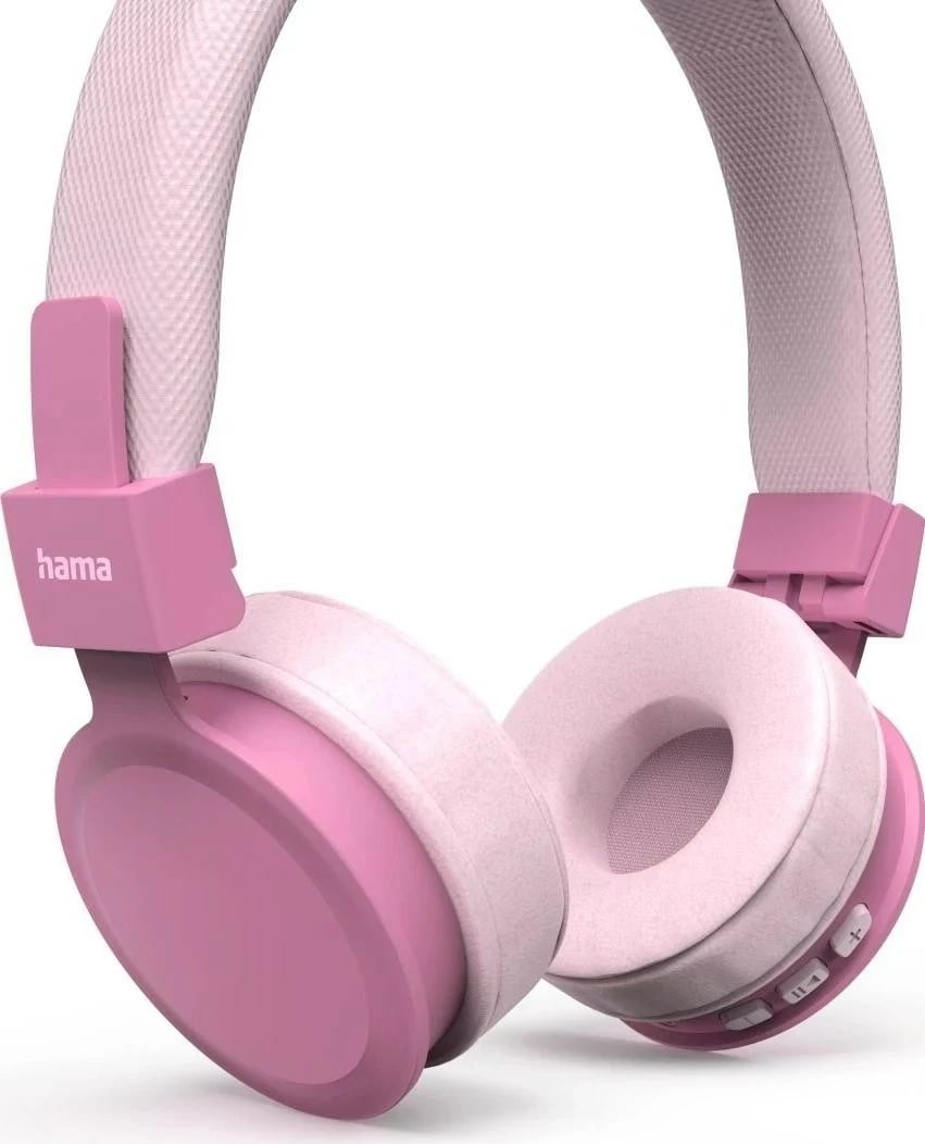 Kufje Hama Freedom Lit II, pa kabllo, Bluetooth, rozë