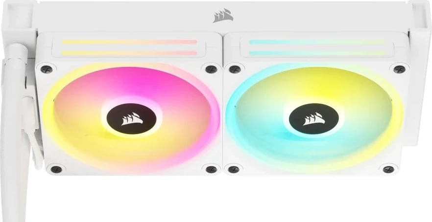Ftohës hibrid Corsair H100i, 240mm, RGB, i bardhë
