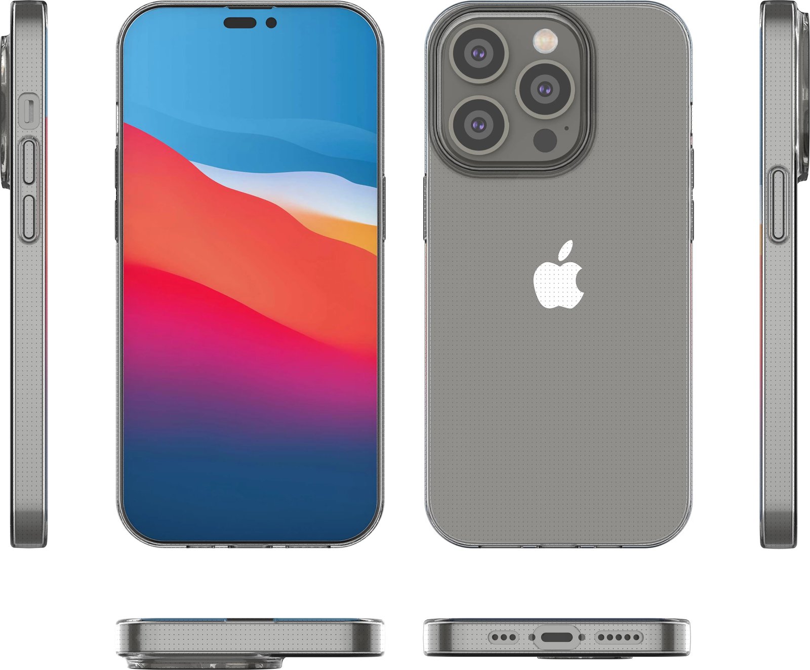 Mbështjellës Hurtel Ultra Clear 0.5mm për iPhone 14 Pro, Transparent