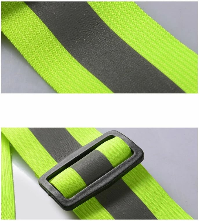 Parzmore reflektuese e rregullueshme Hurtel, madhësi universale, gjerësi rripi 40 mm, shtrirje ~15%, e verdhë