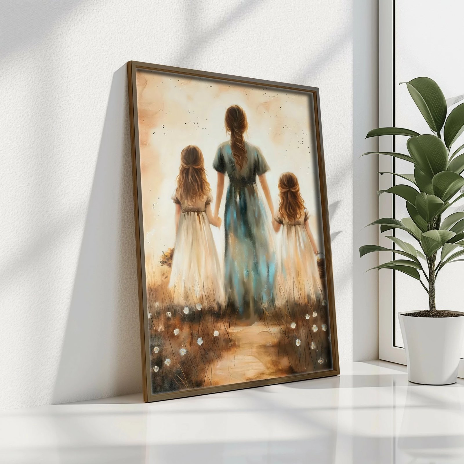 Pikturë dekorative me kornizë MDF, shumëngjyrëshe, GE223-L