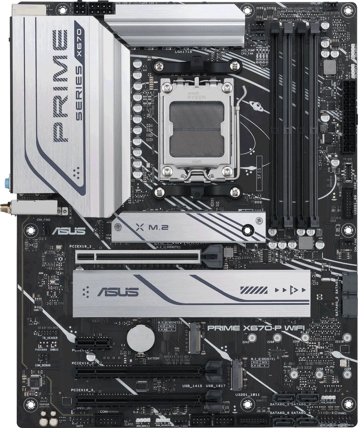Pllakë amë ASUS Prime X670-P, AMD X670