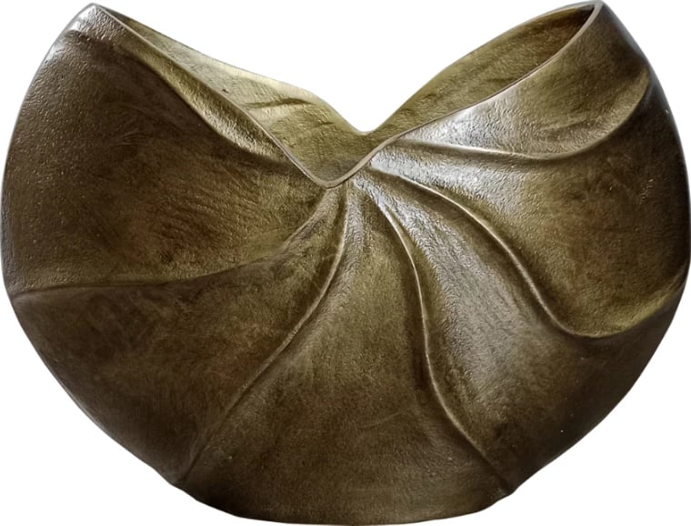 Vazo dekorative IWA 3, alumin, ngjyrë ari antik, 38x13x28 cm Vazo dekorative IWA 3, alumin, ngjyrë ari antik, 38x13x28 cm