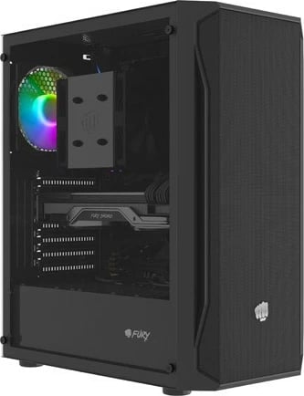 Kasë Natec Fury Shobo SH4 RGB Midi Tower, xham i temperuar, RGB, e zezë Kasë Natec Fury Shobo SH4 RGB Midi Tower, xham i temperuar, RGB, e zezë