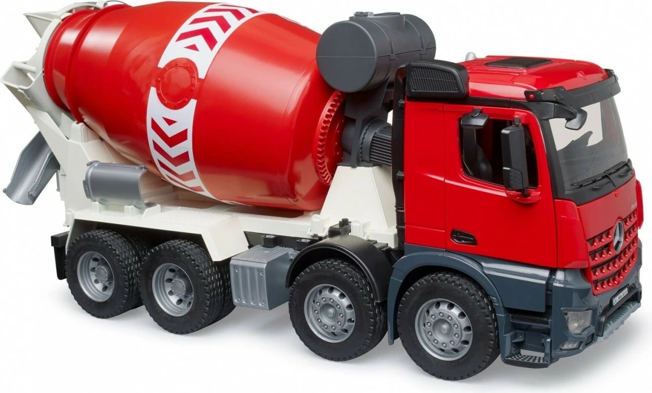 Kamion mikser betoni BRUDER Mercedes Benz Arocs, 1:16, Kuq