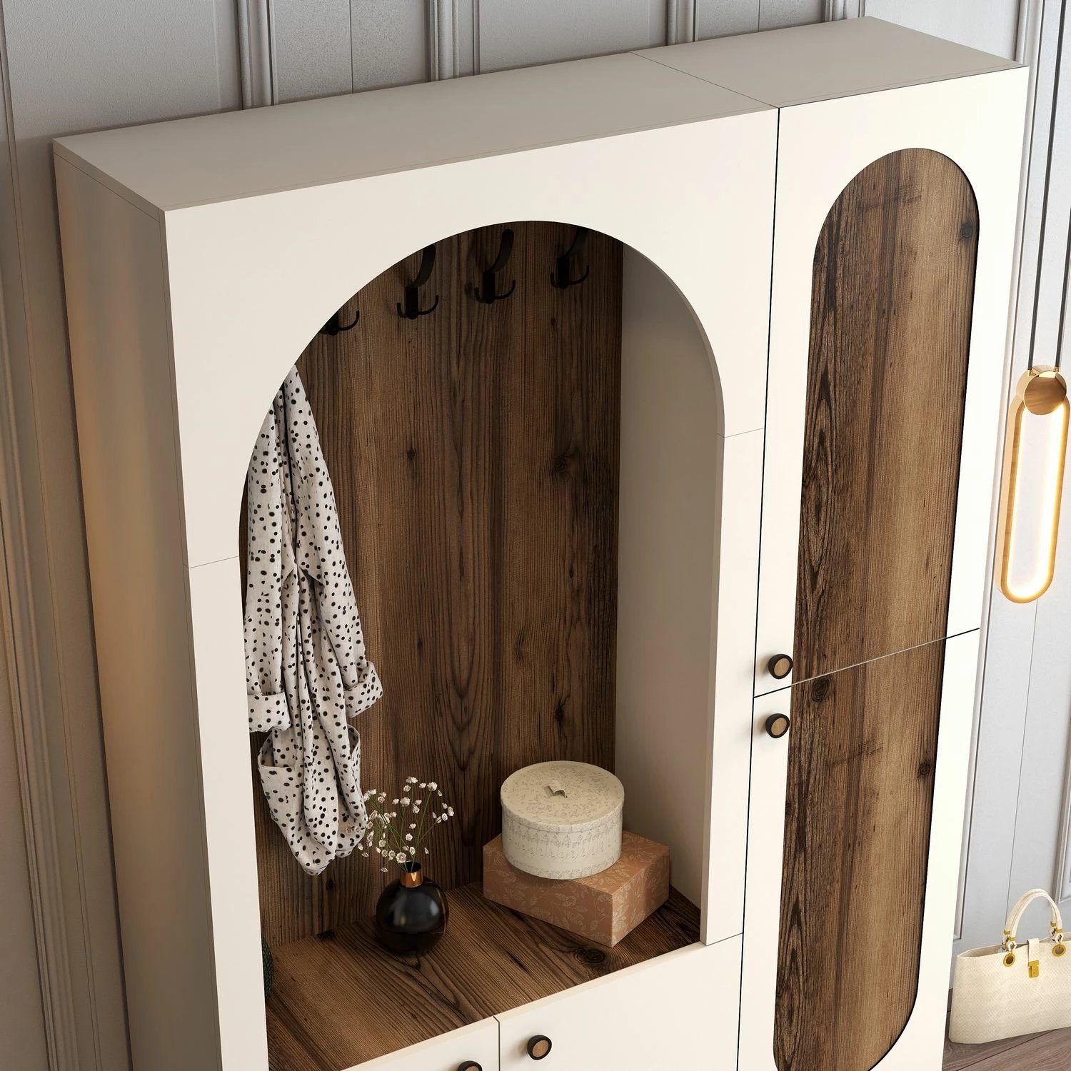 Stendë për korridor Skye Decor, Palermo Kl, krem dhe arre