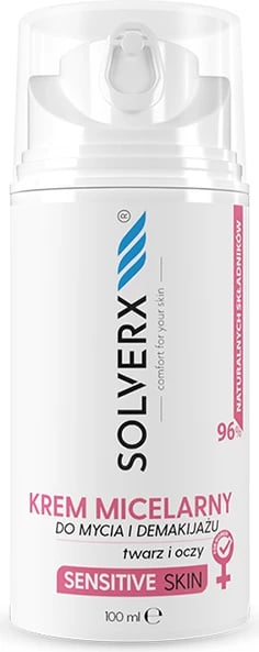 Krem pastrues micellar për femra SOLVERX Sensitive Skin 100ml