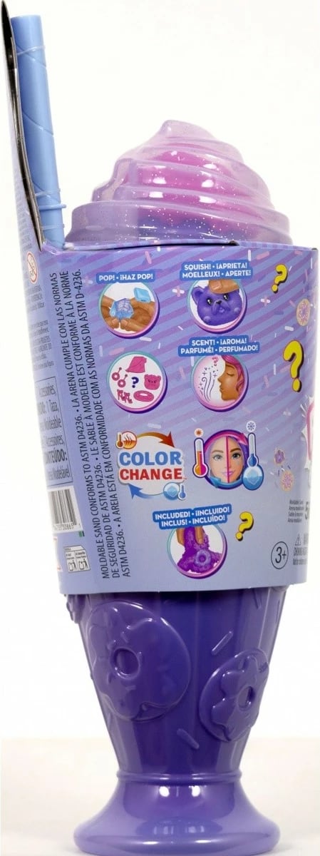 Kukull Barbie Pop Reveal Stylish Dessert Series me aksesorë, Mattel JFY00/JFY60, e purpurt