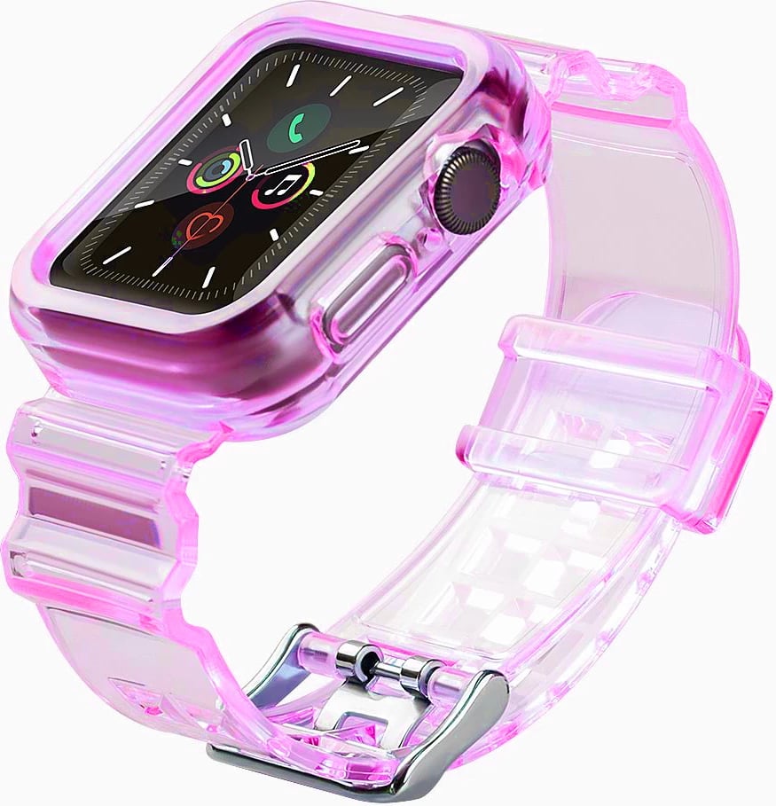 Mbështjellës dhe rrip Hurtel për Apple Watch 42mm, rozë
