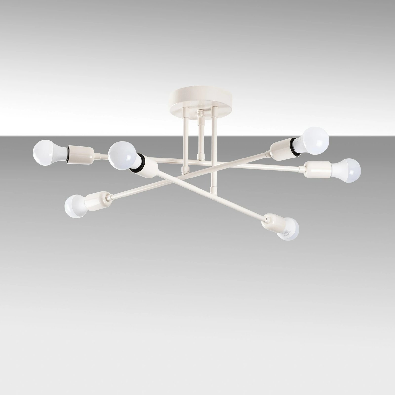 Llambë tavani Opviq, model Flower, krem, 177-AV