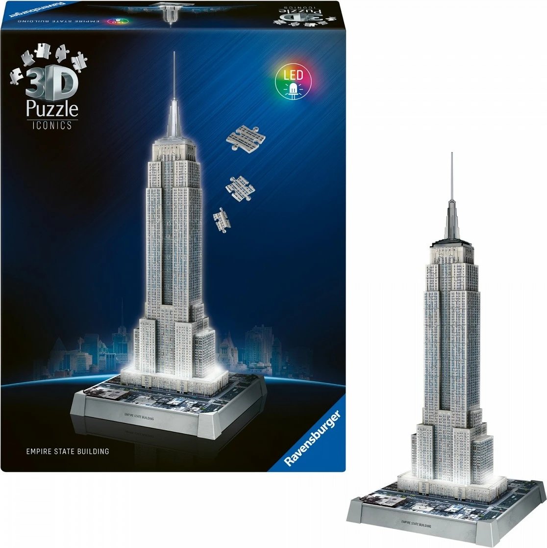 Puzzle 3D Ravensburger Empire State Building, 241 pjesë, me LED Puzzle 3D Ravensburger Empire State Building, 241 pjesë, me LED